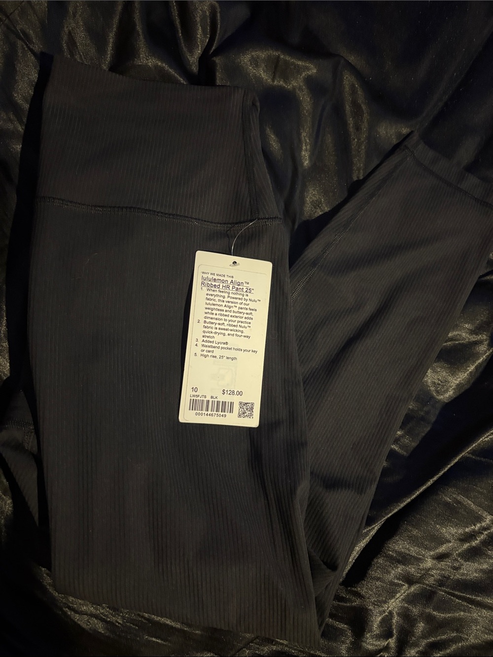 Lululemon Black Ribbed Leggings * BNWT